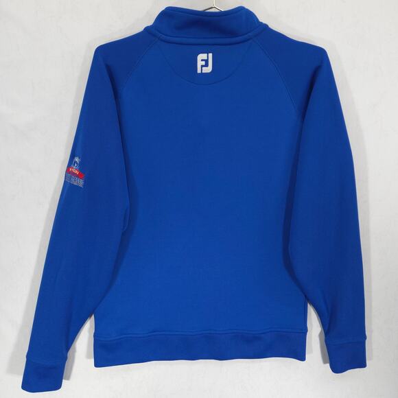 FootJoy Sweater Mens S Blue Boeing Classic Ribbed 1/4 Zip Long Sleeve Pullover - Picture 9 of 15
